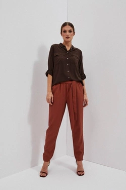 LADIES PANTS L-SP-4012 BROWN