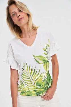 WOMEN'S TSHIRT L-TS-4711 OLIVE-set