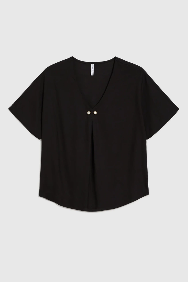 WOMEN'S SHIRT L-KO-4662 BLACK