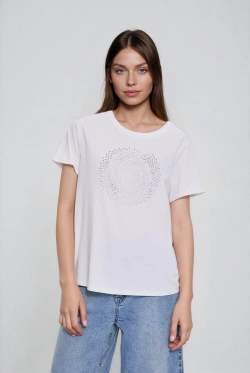 WOMEN'S TSHIRT L-TS-4921 WHITE