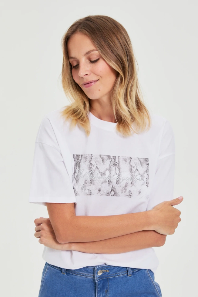 WOMEN'S TSHIRT L-TS-4915 WHITE