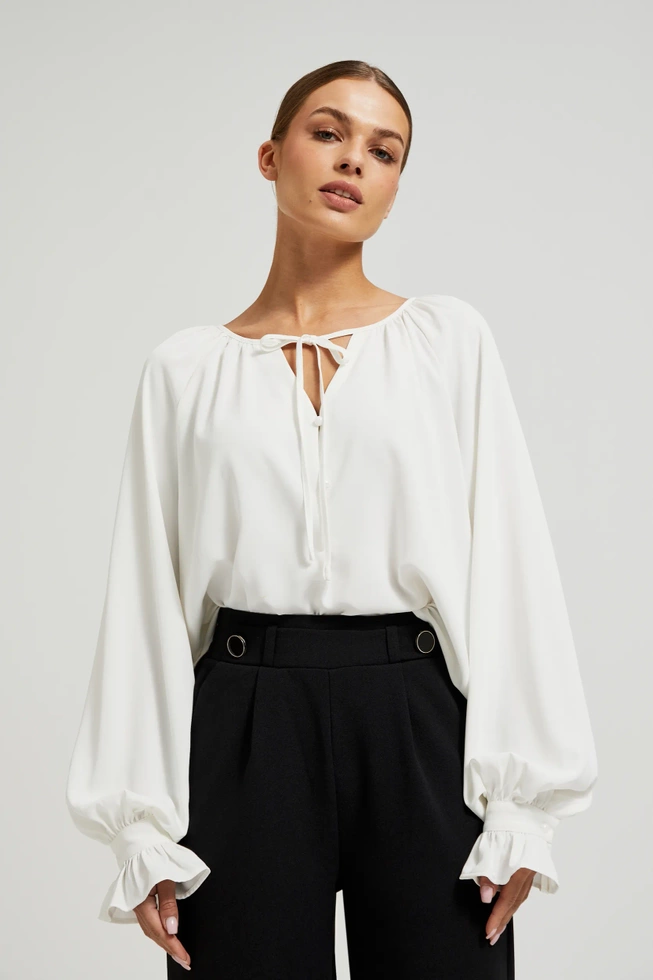 WOMEN'S SHIRT Z-KO-4521 OFF WHITE