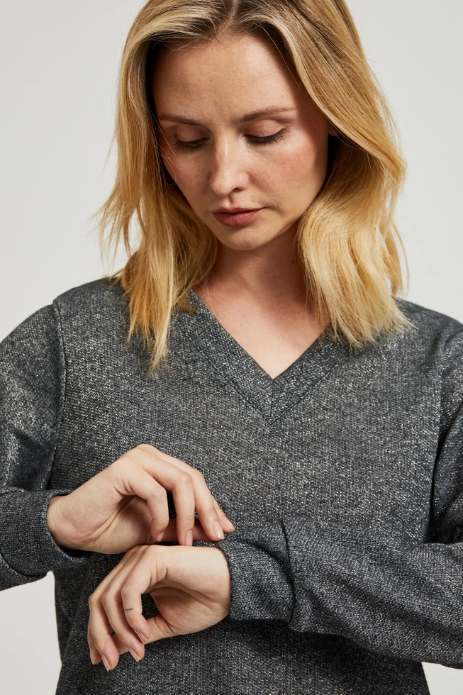 WOMEN'S SWEATSHIRT Z-BL-4505 GREY MEL