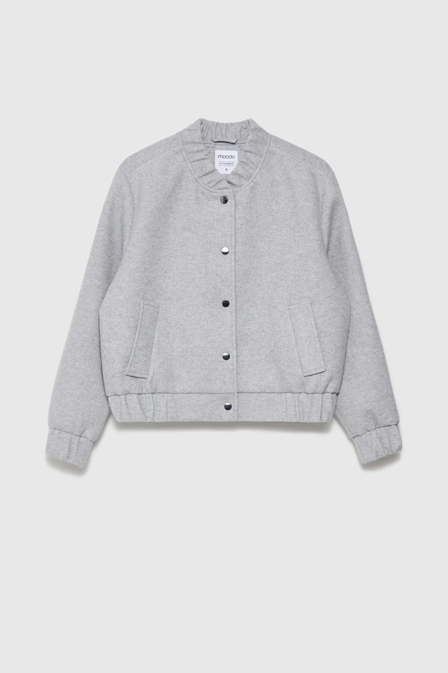 WOMEN'S JACKETS L-KU-4616 GREY MEL