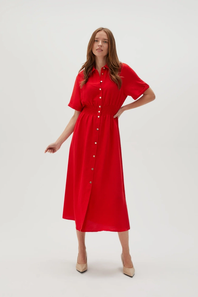 WOMEN'S DRESS L-SU-4614 RED