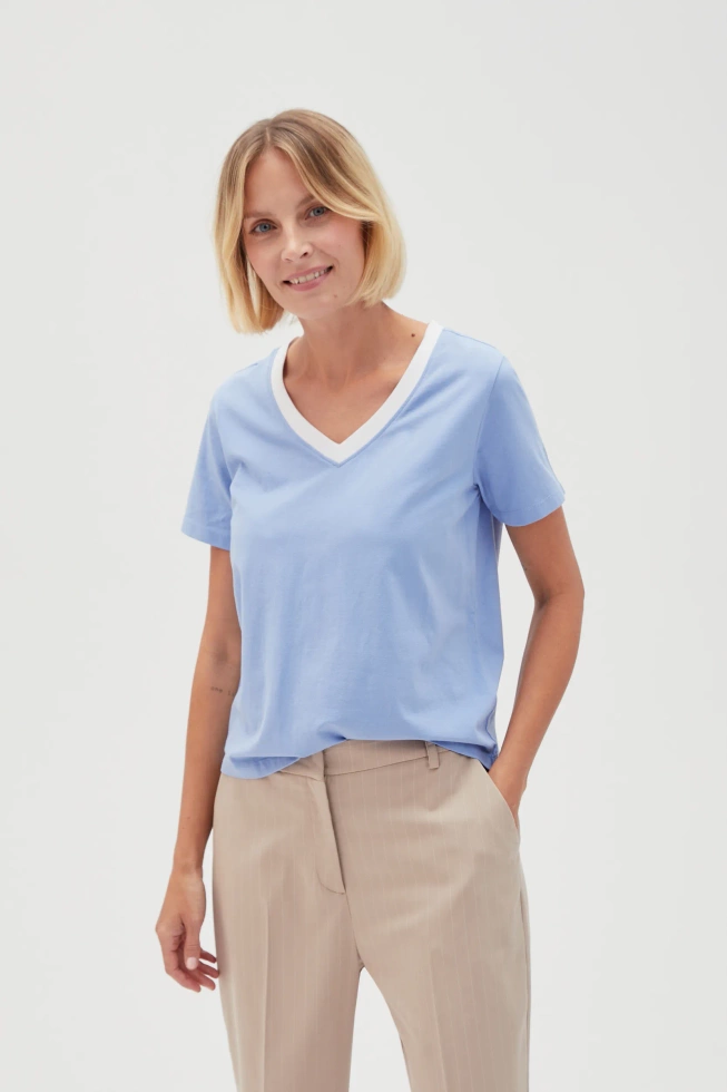 WOMEN'S TSHIRT L-TS-4600 BLUE-set