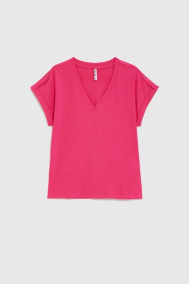 WOMEN'S TSHIRT L-TS-4909 FUCHSIA