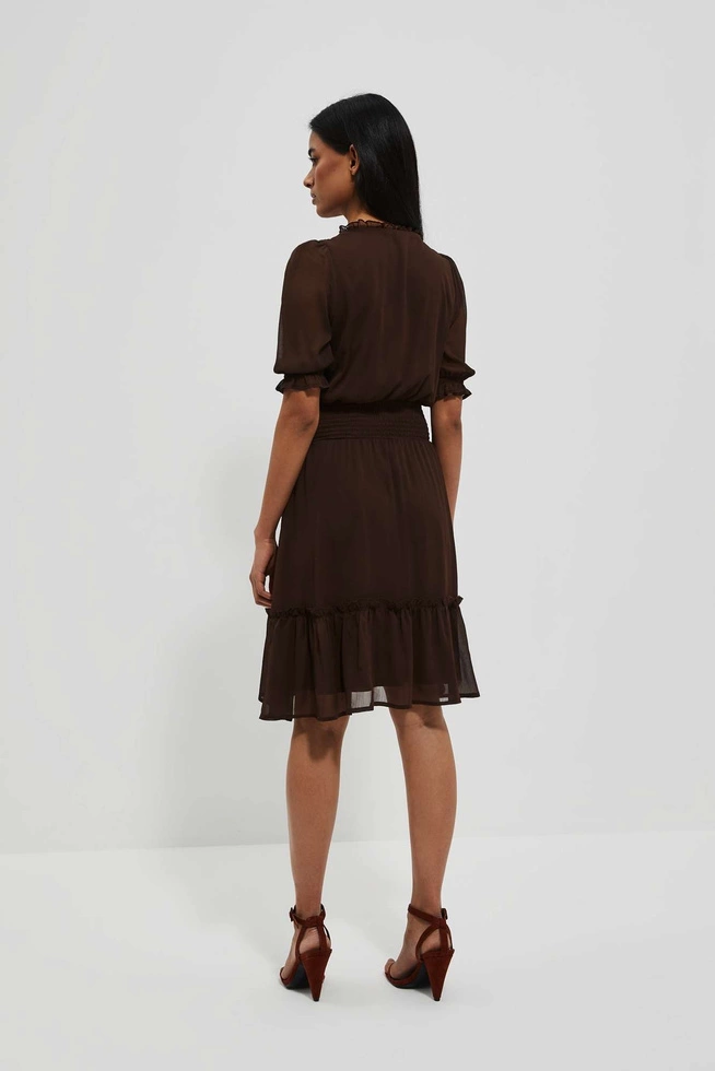 LADIES DRESS L-SU-4023 D.OAK