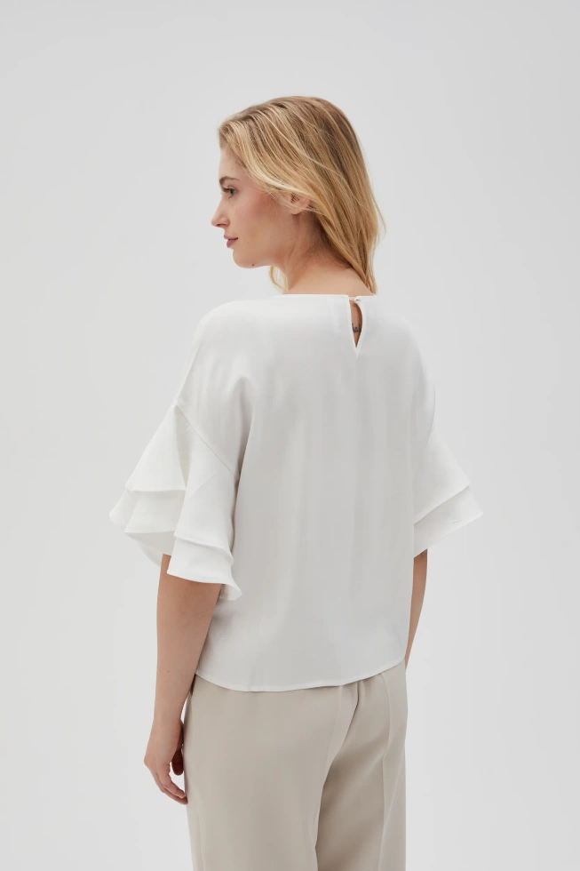 WOMEN'S SHIRT L-KO-4631 OFF WHITE