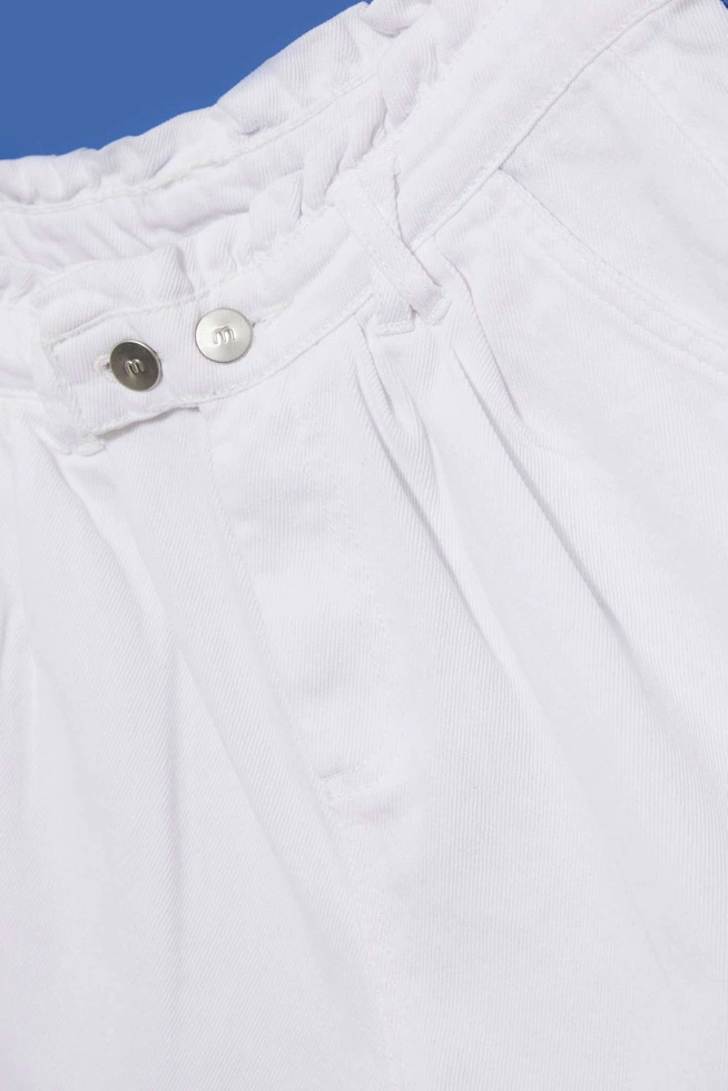 LADIES SHORTS L-SH-4002 OFF WHITE