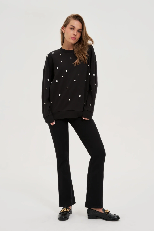 WOMEN'S SWEATSHIRT Z-BL-4824 BLACK