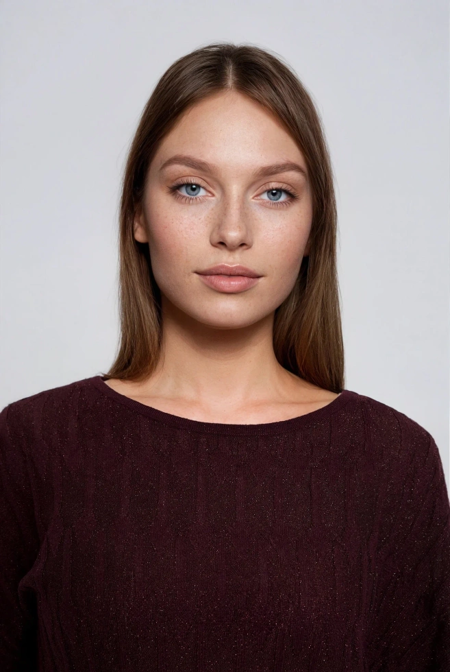 WOMEN'S SWEATER Z-SW-4866 BURGUNDY