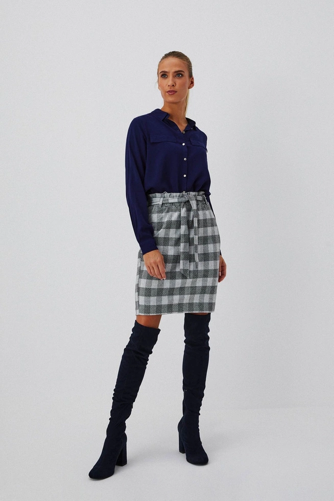 Pencil skirt with belt