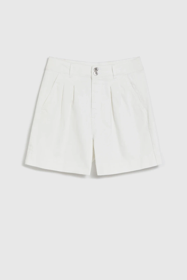 WOMEN'S SHORTS L-SH-4908 OFF WHITE