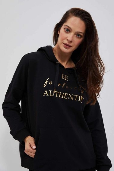 LADIES SWEATSHIRT L-BL-4008 BLACK