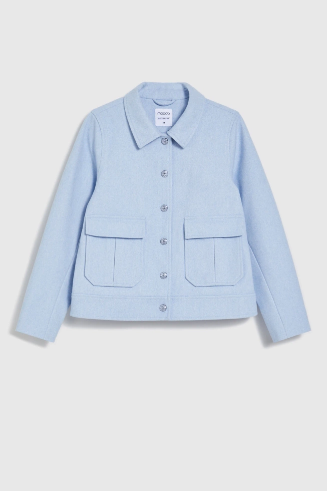 WOMEN'S JACKETS L-KU-4902 BLUE