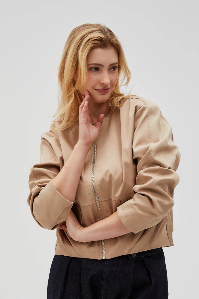 KURTKA DAMSKA L-KU-4617 BEIGE
