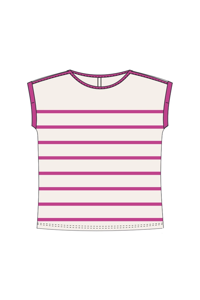 WOMEN'S TSHIRT L-TS-4655 FUCHSIA-set