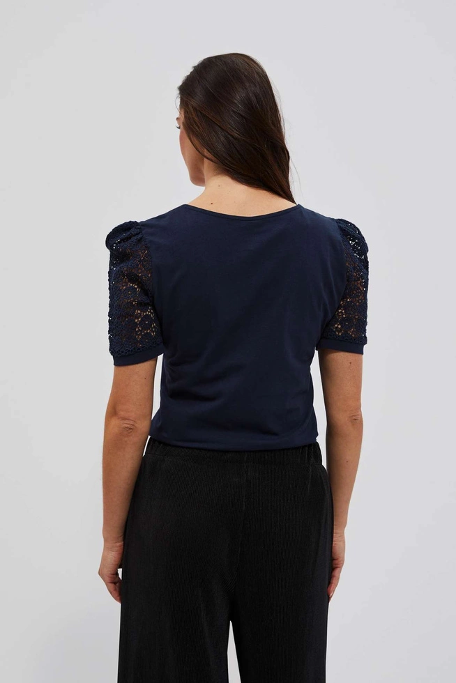 LADIES TSHIRT L-TS-4075 NAVY