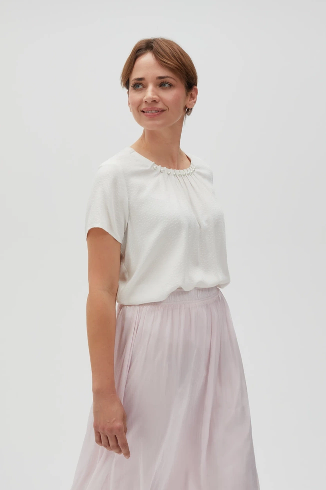 WOMEN'S SHIRT L-KO-4616 OFF WHITE