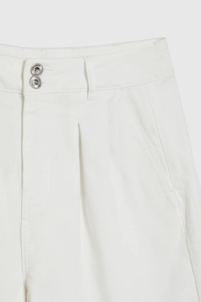 WOMEN'S SHORTS L-SH-4908 OFF WHITE
