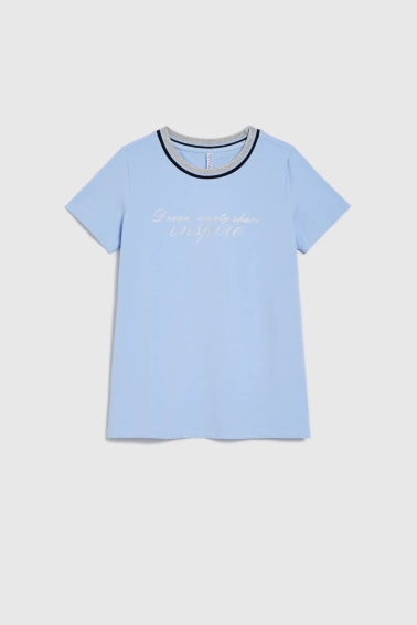 WOMEN'S TSHIRT L-TS-4914 L.BLUE-set