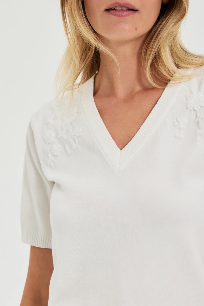 WOMEN'S SWEATER L-SW-4906 OFF WHITE