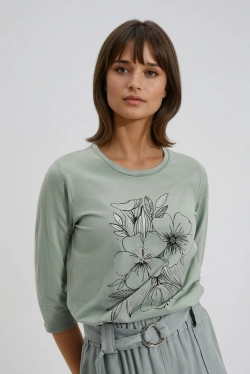 WOMEN'S LONGSLEEVE L-TS-4904 OLIVE