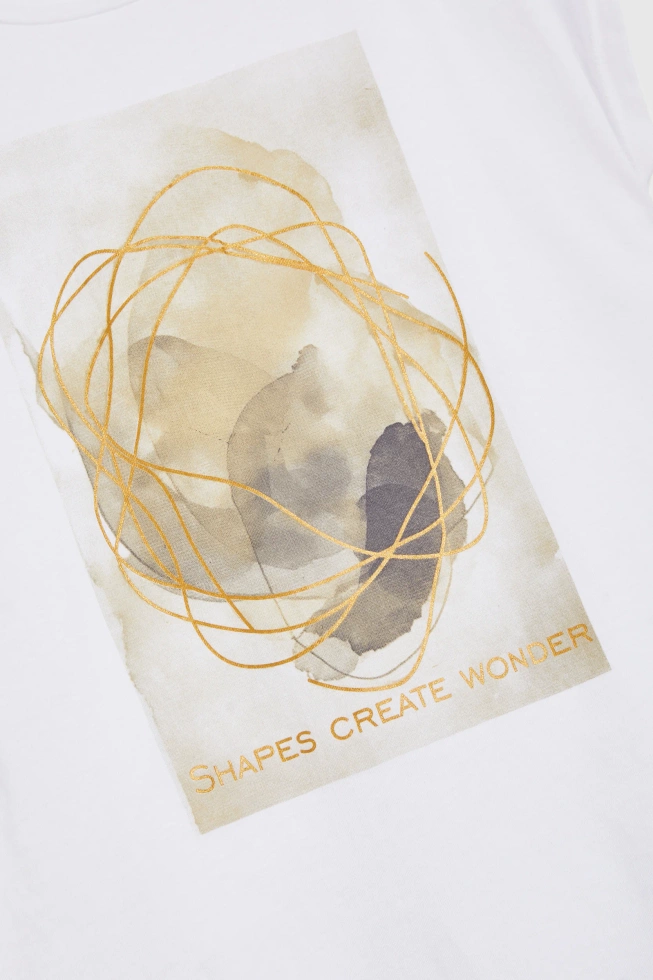 WOMEN'S T-SHIRT L-TS-4742 WHITE