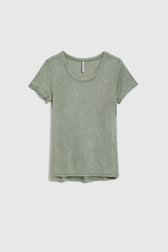 WOMEN'S TSHIRT L-TS-4672 OLIVE-set
