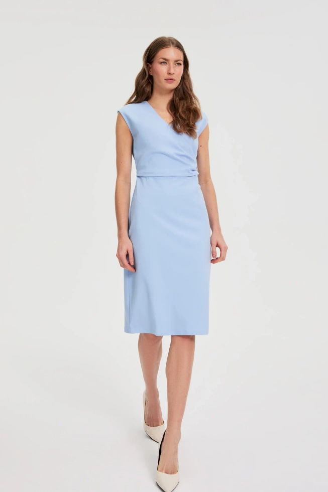 WOMEN'S DRESS L-SU-4942 L.BLUE