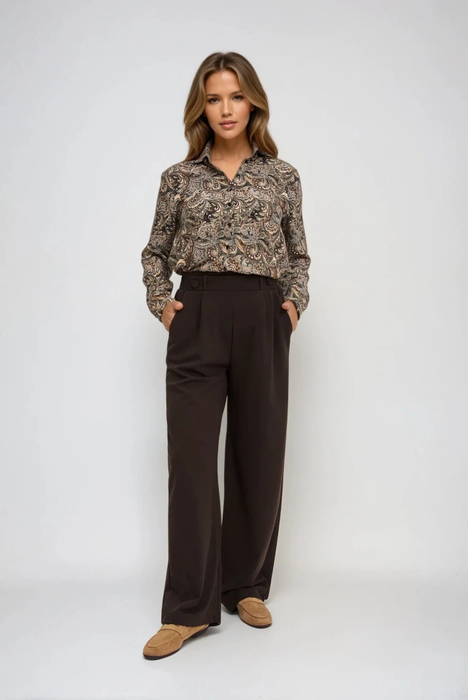WOMEN'S SHIRT Z-KO-4806 CAMEL