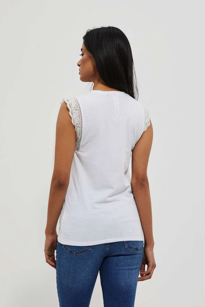 LADIES TOP L-TS-4099 WHITE