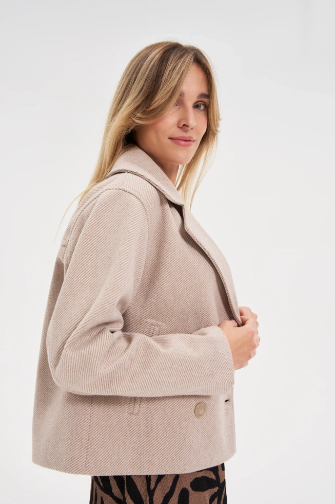 WOMEN'S JACKETS Z-KU-4804 BEIGE