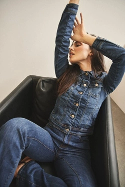 LADIES JACKETS L-KU-4014 BLUE