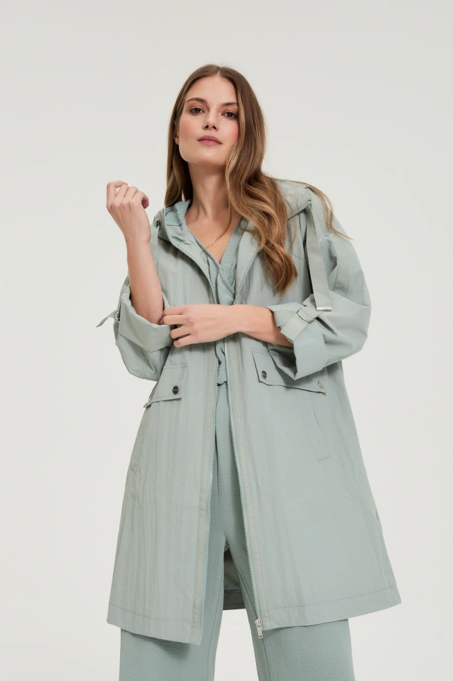 WOMEN'S JACKETS L-KU-4916 OLIVE