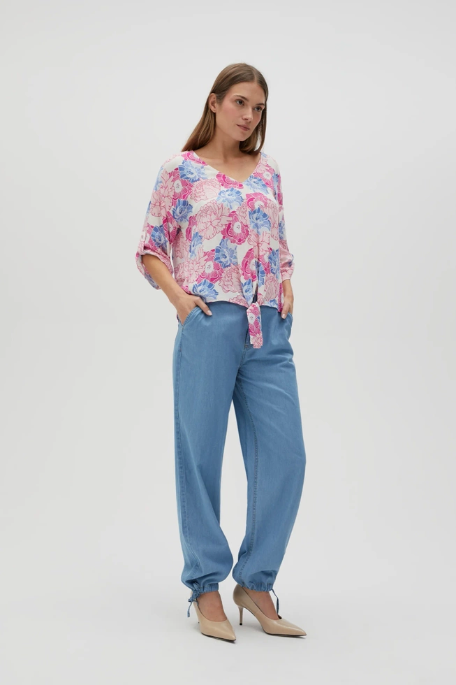 SPODNIE DAMSKIE L-SP-4609 BLUE-pakiet