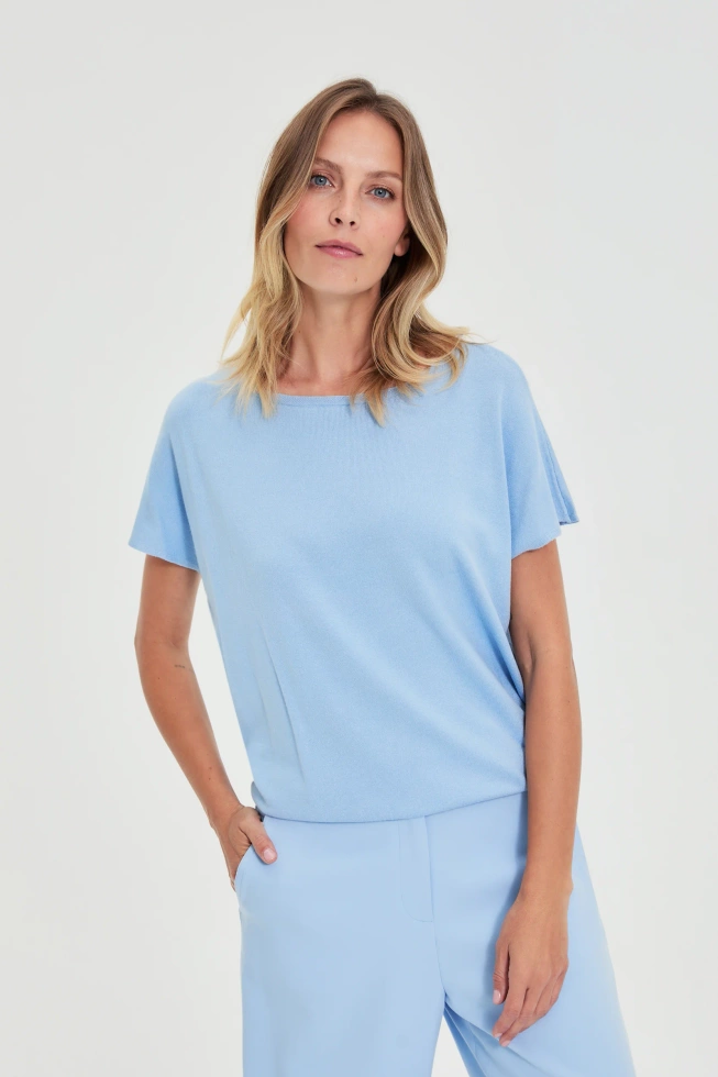 WOMEN'S SWEATER L-SW-4904 L.BLUE