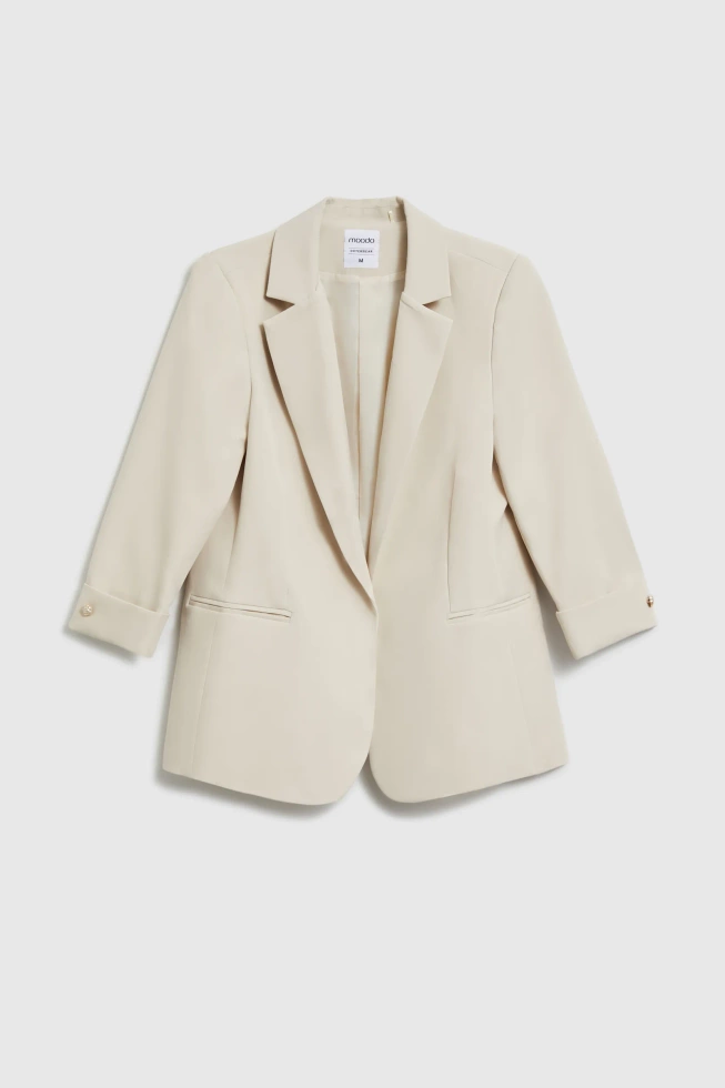 WOMEN'S BLAZER L-MR-4922 L.BEIGE