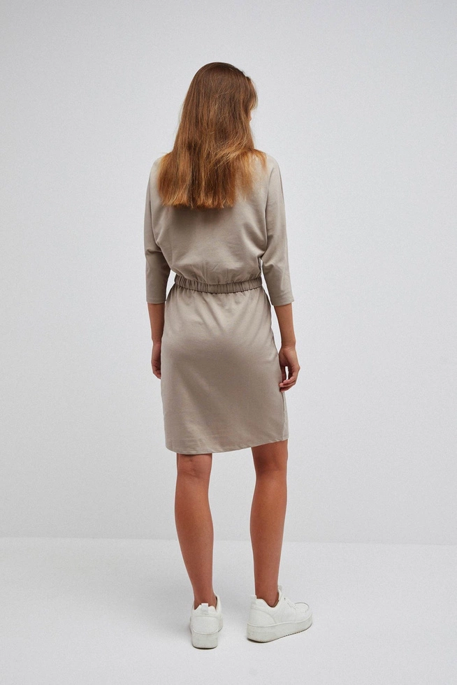 Plain knitted dress