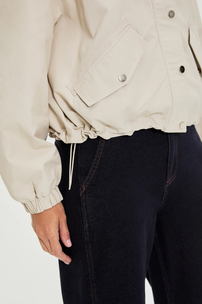 WOMEN'S JACKETS L-KU-4911 L.BEIGE