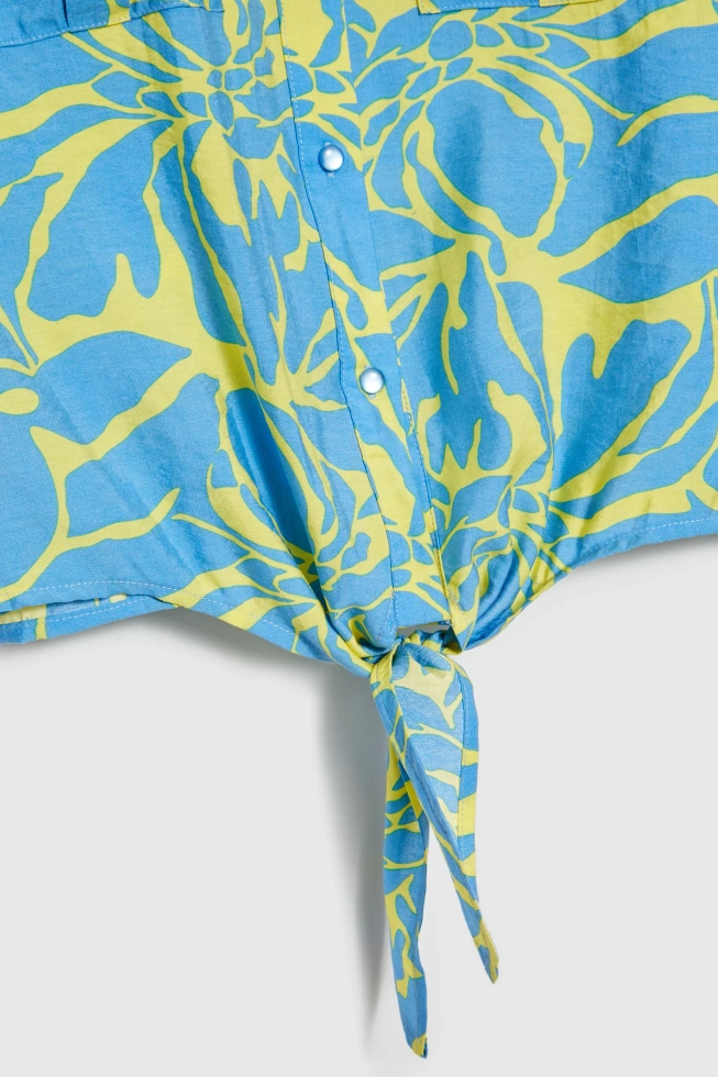 KOSZULA DAMSKA L-KO-4667 YELLOW