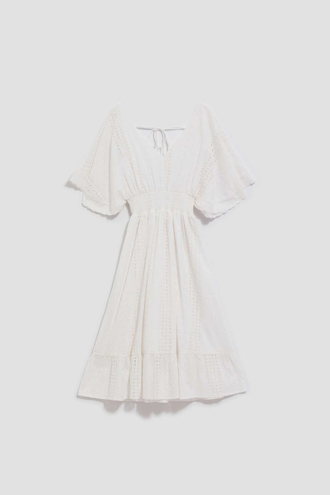 LADIES DRESS L-SU-4053 WHITE