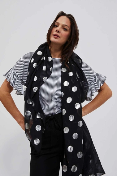 LADIES SCARF L-SZ-4005 BLACK