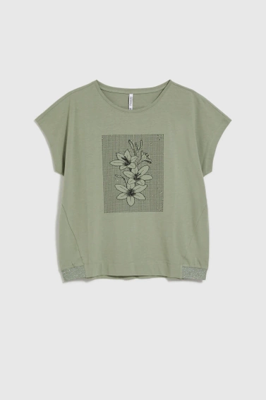 WOMEN'S TSHIRT L-TS-4640 OLIVE