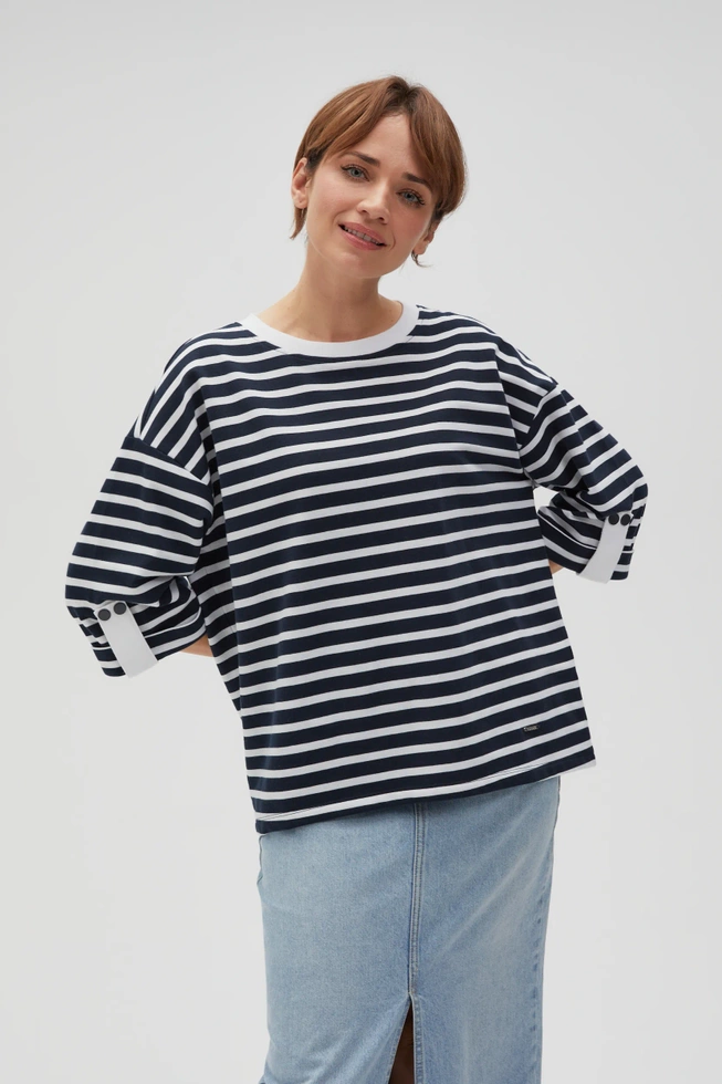 BLUZA DAMSKA L-BL-4607 NAVY