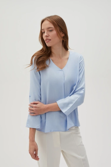 WOMEN'S SHIRT L-KO-4612 L.BLUE