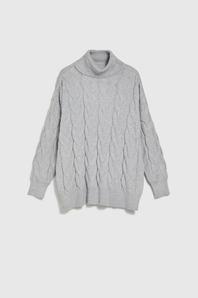 WOMEN'S SWEATER Z-SW-4564 GREY MEL