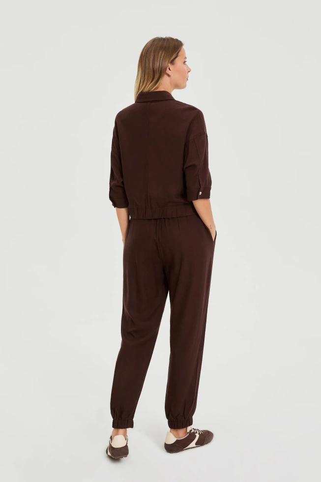 WOMEN'S PANTS L-SP-4924 D.BROWN