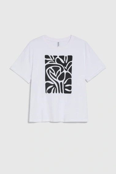 WOMEN'S TSHIRT L-TS-4997 WHITE